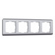 Рамка на 4 поста Werkel Stream серебряный W0042106
