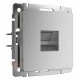 Розетка компьютерная RJ-45 без рамки Werkel серебряный рифленый W1181009
