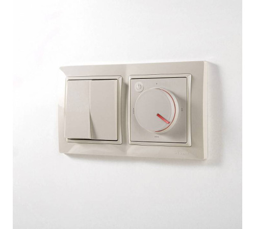 Терморегулятор электромеханический для теплого пола Werkel слоновая кость W1151103