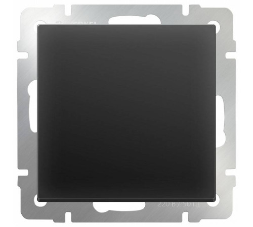 Выключатель одноклавишный без рамки Werkel черный матовый W1110008