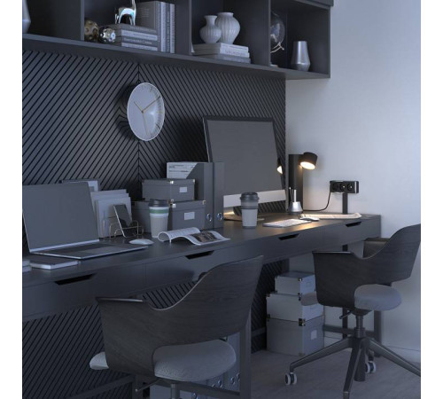 Розетка тройная с заземлением Werkel Gallant (черный/хром) W5073135