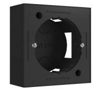 Короб накладной для розетки Werkel черный W8000008