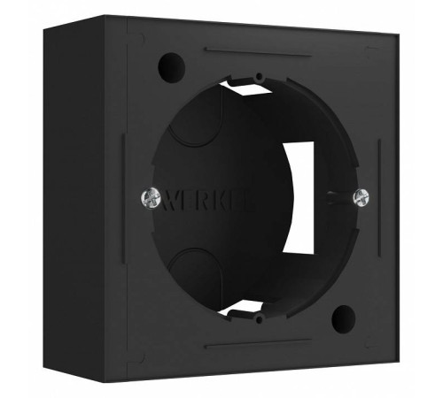 Короб накладной для розетки Werkel черный W8000008