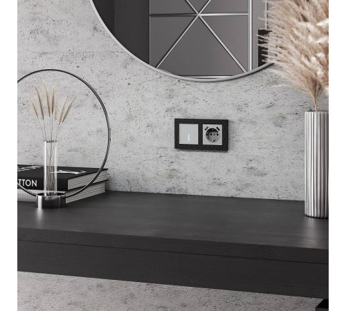 Выключатель одноклавишный с подсветкой без рамки Werkel серебряные W4510006