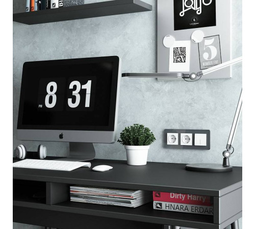 Розетка с заземлением, без рамки Werkel Белые матовые W1171061