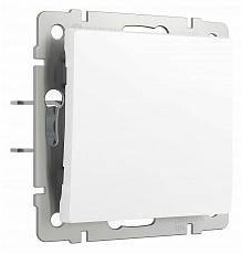 Выключатель проходной одноклавишный Werkel Белые матовые W1112061