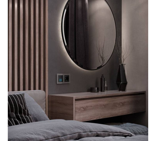 Рамка на 2 поста Werkel Acrylic графит W0022704