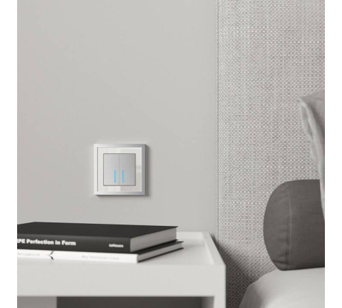 Рамка на 1 пост Werkel Baguette белый/серебро W0012850