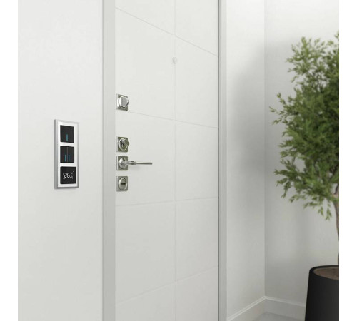 Рамка на 3 поста Werkel Baguette белый/серебро W0032850