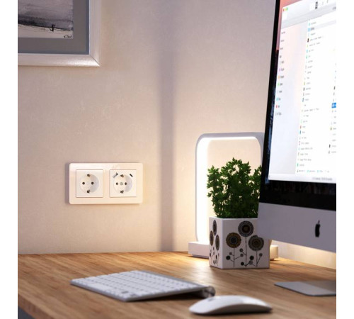 Рамка на 2 поста Werkel Acrylic айвори W0022743