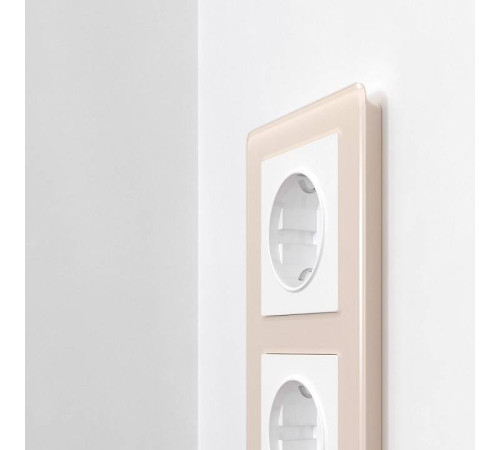 Рамка на 2 поста Werkel Acrylic айвори W0022743