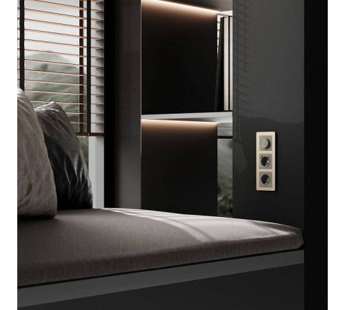 Диммер без рамки Werkel Графит акрил W1142044