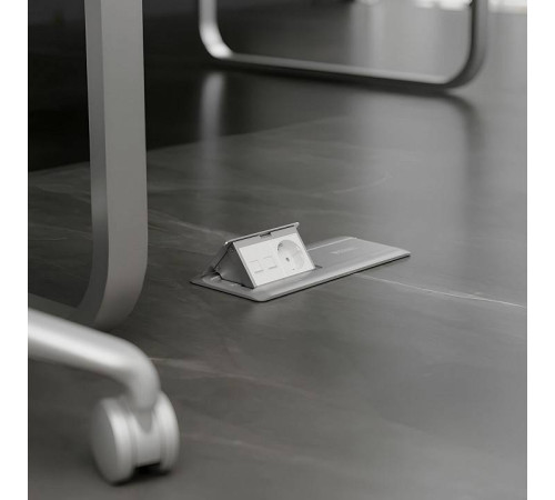 Выдвижной блок для розеток Werkel серебряный a069367