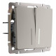 Выключатель двухклавишный с подсветкой без рамки Werkel дымчатый W1220104