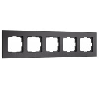 Рамка на 5 постов Werkel Senso черный soft-touch W0053108