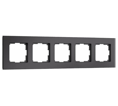 Рамка на 5 постов Werkel Senso черный soft-touch W0053108