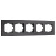 Рамка на 5 постов Werkel Senso черный soft-touch W0053108