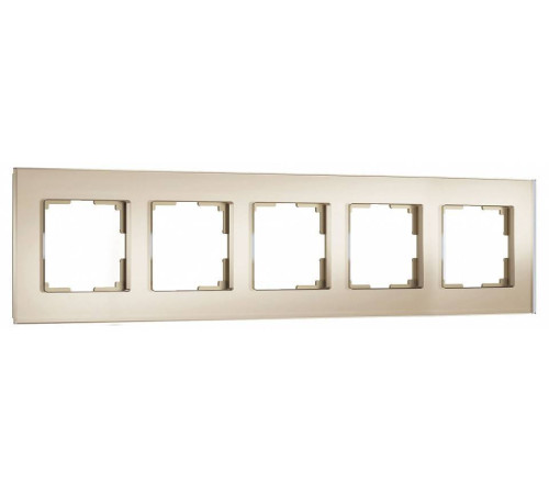 Рамка на 5 постов Werkel Senso шампань soft-touch W0053111