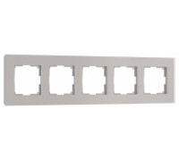Рамка на 5 постов Werkel Senso дымчатый soft-touch W0053117