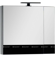 Зеркало-шкаф Aquanet Верона 75 черный 00175385