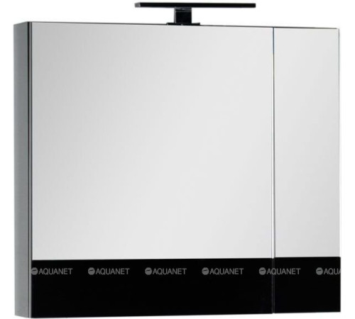 Зеркало-шкаф Aquanet Верона 75 черный 00175385