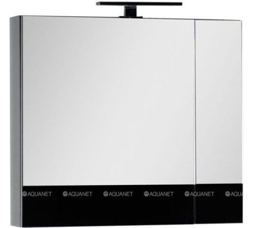 Зеркало-шкаф Aquanet Верона 75 черный 00175385