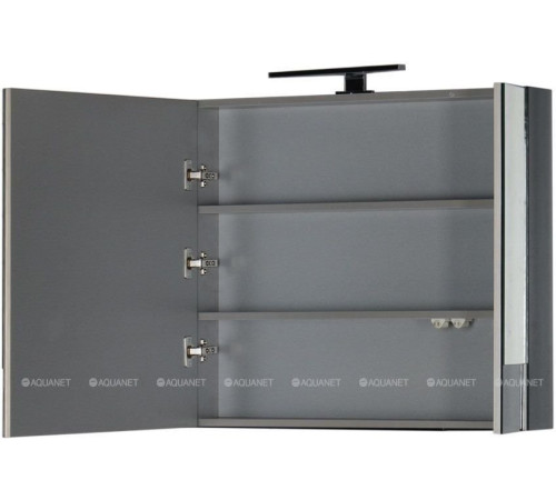 Зеркало-шкаф Aquanet Верона 75 черный 00175385