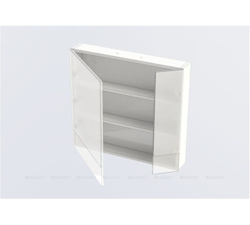 Зеркало-шкаф Aquanet Верона 75 черный 00175385