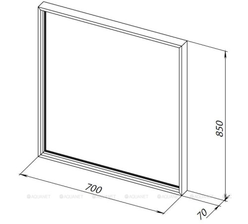 Зеркало Allen Brau LIBERTY 70 медь браш 1.330013.60