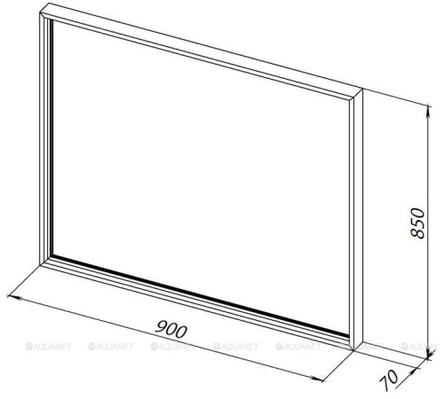 Зеркало Allen Brau LIBERTY 90 медь браш 1.330015.60