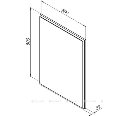 Зеркало Aquanet Nova Lite 60 дуб рошелье 00242621