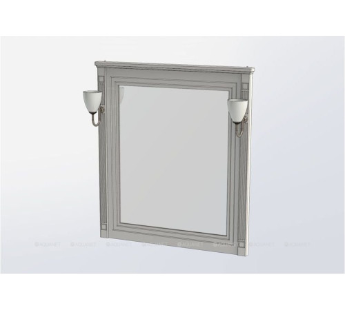 Зеркало Aquanet Паола 90 черный/патина серебро 00181766