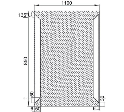 Зеркало Aquanet Сорренто 11085 с LED подсветкой и ИК-выключателем 1100х850 мм 00196655