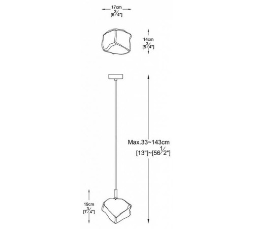 Подвесной светильник Zumaline Rock P0488-01F-F4FZ