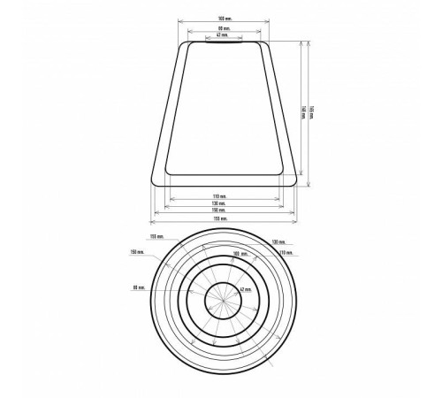 Плафон стеклянный 33 идеи S.29.TR