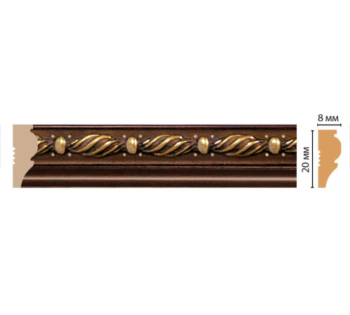 Молдинг DECOMASTER 103-51 20х8х2400 мм 103-51