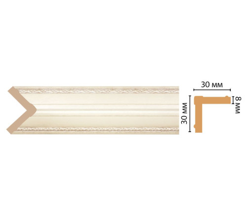 Угол декоративный DECOMASTER 116-937 ДМ 30х30х2400 мм 116-937 ДМ