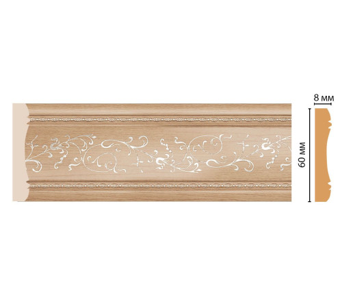 Молдинг DECOMASTER 186-11 60х8х2400 мм 36683