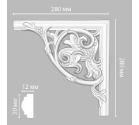 Угол декоративный DECOMASTER DP-8032A 280x280x25 мм DP-8032A