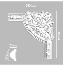 Угол декоративный DECOMASTER DP-8051C 240x240x25 мм DP-8051C