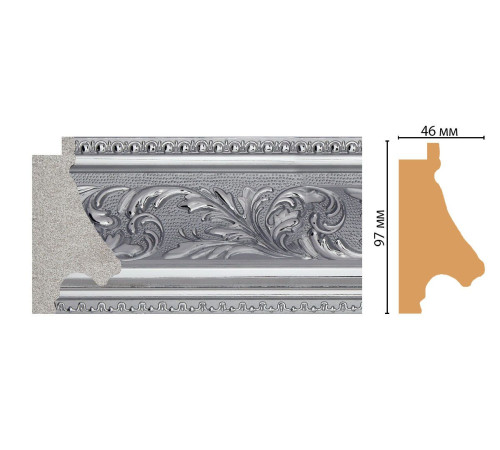 Багет из полистирола Decomaster FM22-4 97х46х2850 мм FM22-4