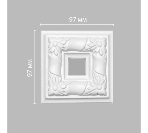Декоративный элемент DECOMASTER DP-8051D из полиуретана 97x97x23 мм DP-8051D