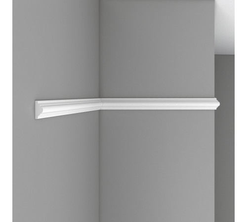 Молдинг DECOMASTER 97010F полиуретановый гибкий гладкий 40x18x2400 мм 97010F