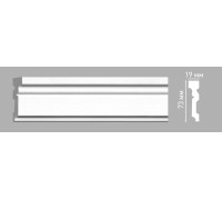 Молдинг гладкий DECOMASTER 73х19х2400 мм 97204