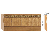 Плинтус напольный DECOMASTER 153-4 ДМ 95х12х2400 мм 153-4 ДМ