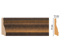 Плинтус напольный DECOMASTER 193 70х16х2400 мм 193-56