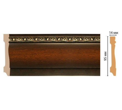 Плинтус напольный DECOMASTER 195-51 95х14х2400 мм 195-51