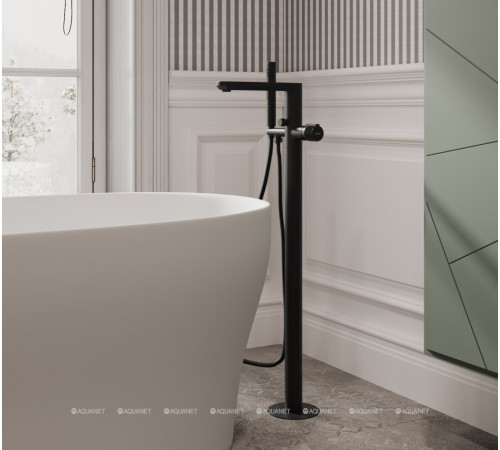 Смеситель напольный Allen Brau Liberty черный матовый 5.33012-31