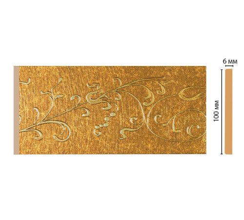 Декоративная панель Decomaster N10-28 из полистирола 100x6x2400 мм N10-28