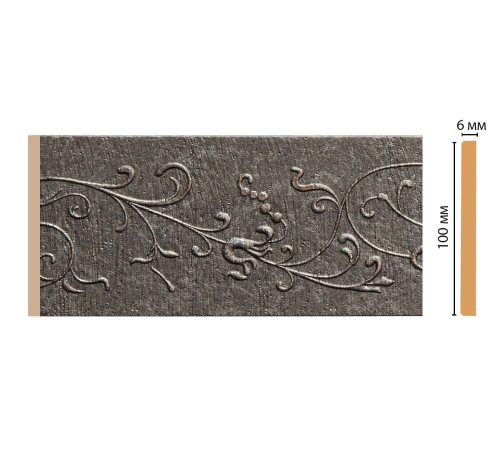 Декоративная панель Decomaster N10-29 из полистирола 99x6x2400 мм N10-29